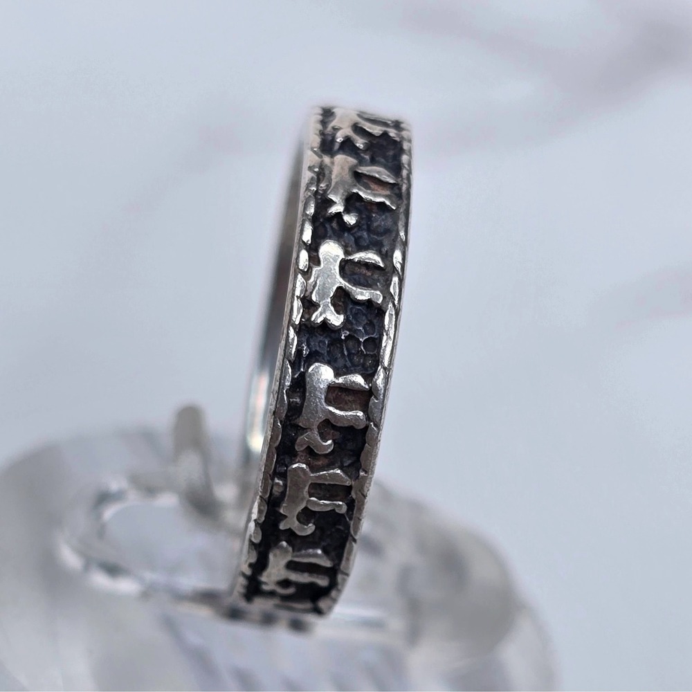 Vintage 925 Sterling Silver Elephant Parade Eternity Band Ring Size 6.25 3.2g - Picture 4 of 9